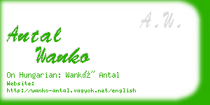 antal wanko business card